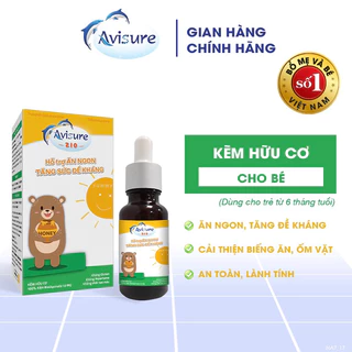 Kẽm hũu cơ Avisure Zio giúp bé ăn ngon đề kháng khoẻ