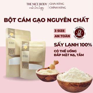 Bột Cám Gạo Sữa Nguyên Chất, Tắm Trắng, Đắp Mặt, Mờ Thâm Sạm, Thu Nhỏ Lỗ Chân Lông, Hữu Cơ 100%