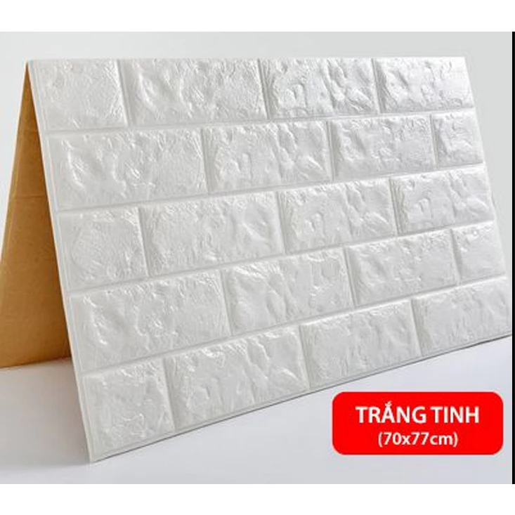 COMBO 10 9 8 7 Xốp dán tường 3D giả gạch giá rẻ kích thước 77x70cm