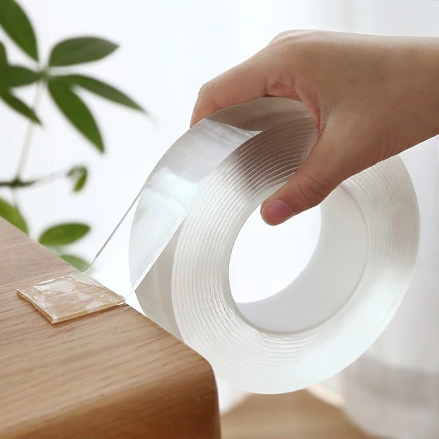 Băng dính trong suốt 2 mặt siêu dính trên mọi bề mặt- cực kỳ tiện dụng