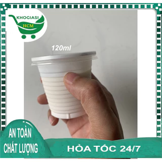 ly nhựa trắng sữa 120ml (combo 50 cái)