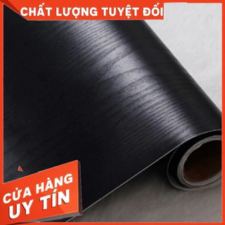 Giấy dán thùng loa đen vân gỗ khổ 60cm: Giá theo mét dài