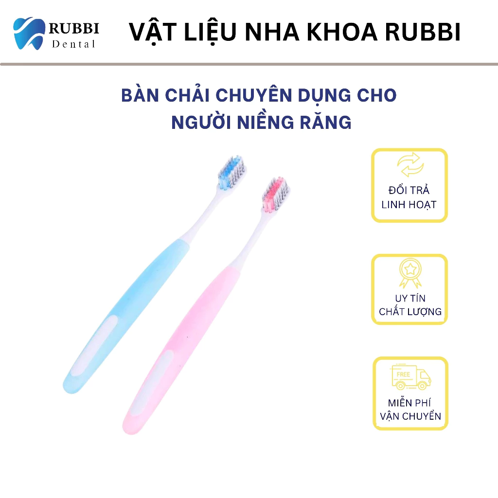 Bàn chải niềng răng chuyên dụng cho người chỉnh nha dụng cụ hỗ trợ chỉnh nha