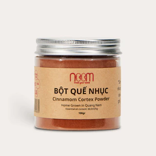 Bột quế nhục 100g Noom làm ấm, giúp tiêu hóa tốt hoặc làm gia vị nấu ăn (100% bột quế thịt, dầy, thơm ngon nhất)