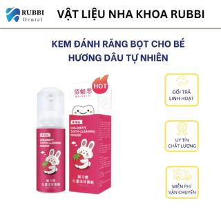 Kem đánh răng dạng bọt hương dâu an toàn cho bé