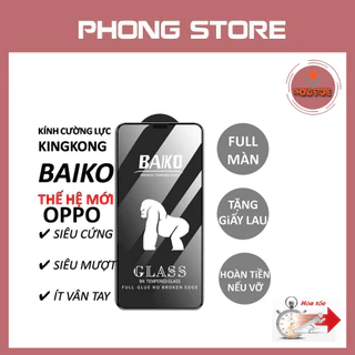 Kính cường lực iP KINGKONG BAIKO siêu mượt - cường lực iP 6/7/8/plus/x/xs/xr/11/12/13/pro/promax/14promax