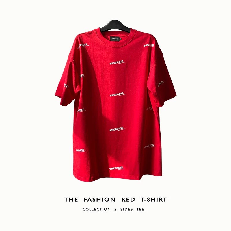 Áo Thun THEZODIE Form Rộng Tay Lỡ Cotton 2 Chiều Cao Cấp