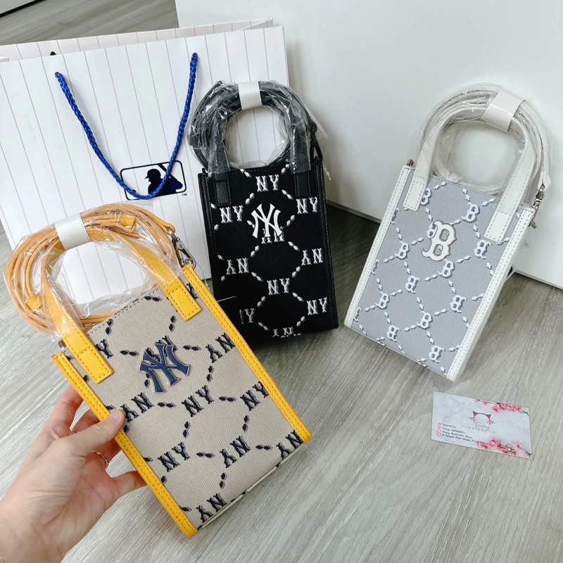 (CHÍNH HÃNG) Túi đeo chéo MLB Unisex handphone mono vuông