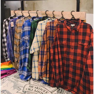 SOMI FLANNEL/CARO Secondhand hàng Tuyển giá rẻ -  Được chọn tông màu và size - Đủ size, đủ màu