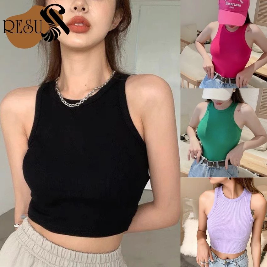 Áo Croptop Ba Lỗ Ngược Ôm Body Chất Thun Gân Siêu Dày Crt kiểu đơn giản bassic , áo thun ba lỗ ôm dáng croptop