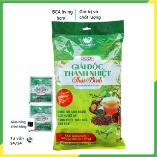 Trà Phú Hưng Giải Độc Thanh Nhiệt Thái Bình 1Kg Thảo quyết minh hoa hòe cam thảo sâm dứa dùng tốt