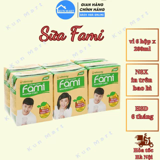 Sữa Đậu Nành Fami vỉ 6 hộp x 200ml