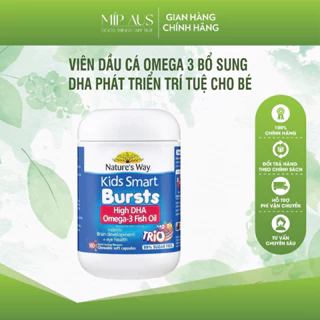 Viên Dầu Cá DHA Omega 3 - Nature's Way Omega-3 Fish Oil Trio - Giúp Bổ Sung DHA Phát Triển Trí Tuệ Cho Bé - 60/180 Viên