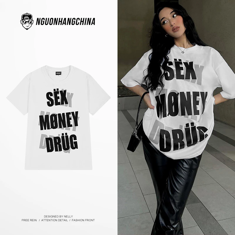 Áo phông Nelly Heybig ngắn tay - Sex Money Drug