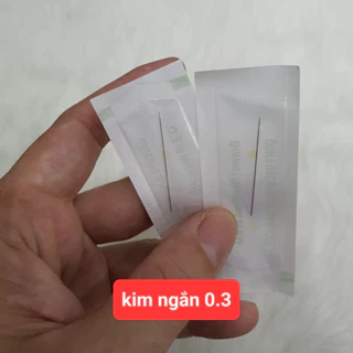 Kim ngắn size 0,3 ( 0.3 x 35 mm ) siêu bén chuyên dùng cho máy xăm thần thánh, máy xăm pro