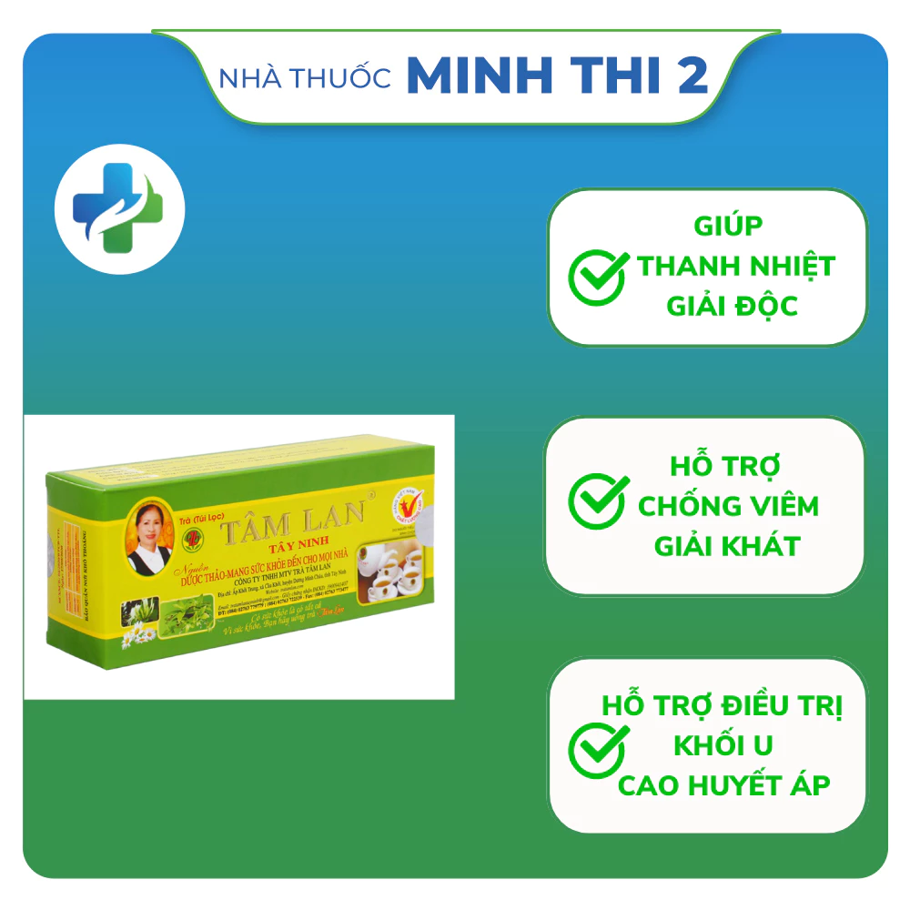 Trà túi lọc TÂM LAN TÂY NINH - Hỗ trợ giải khát , thanh nhiệt , giải độc ( 30 túi lọc )