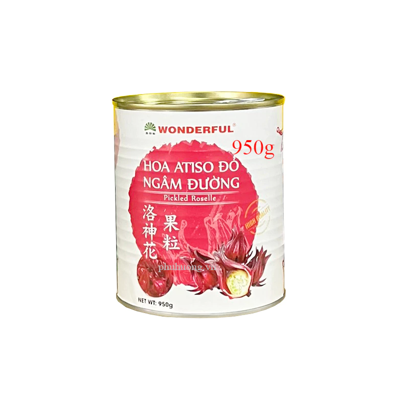 Hoa Atiso đỏ ngâm đường Wonderful 950gr