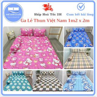 Ga Lẻ Thun Việt Nam kích thước 1m4 x 2m( không vỏ gối)