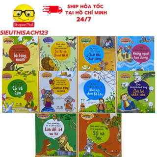 Sách - Truyện tranh ngụ ngôn dành cho thiếu nhi song ngữ anh việt ( 10 cuốn lẻ tùy chọn )