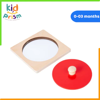 Gương Montessori - Đồ chơi giáo dục rèn luyện giác quan cho bé - Chất liệu gỗ & kính an toàn dành cho trẻ