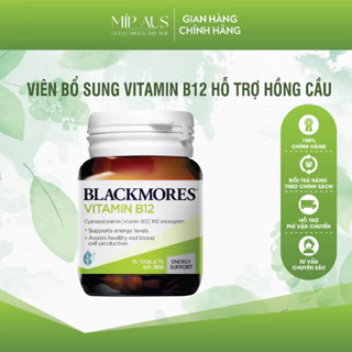 Viên Bổ Sung Vitamin B12 100mcg - Hỗ Trợ Và Duy Trì Tế Bào Hồng Cầu Khỏe Mạnh