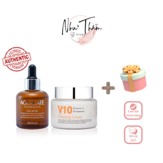 [Combo] Kem V10 100ml + Serum Bơ Aguacate Oil 99,6% 30ml Skinaz Hàn Quốc (Quà Tặng)