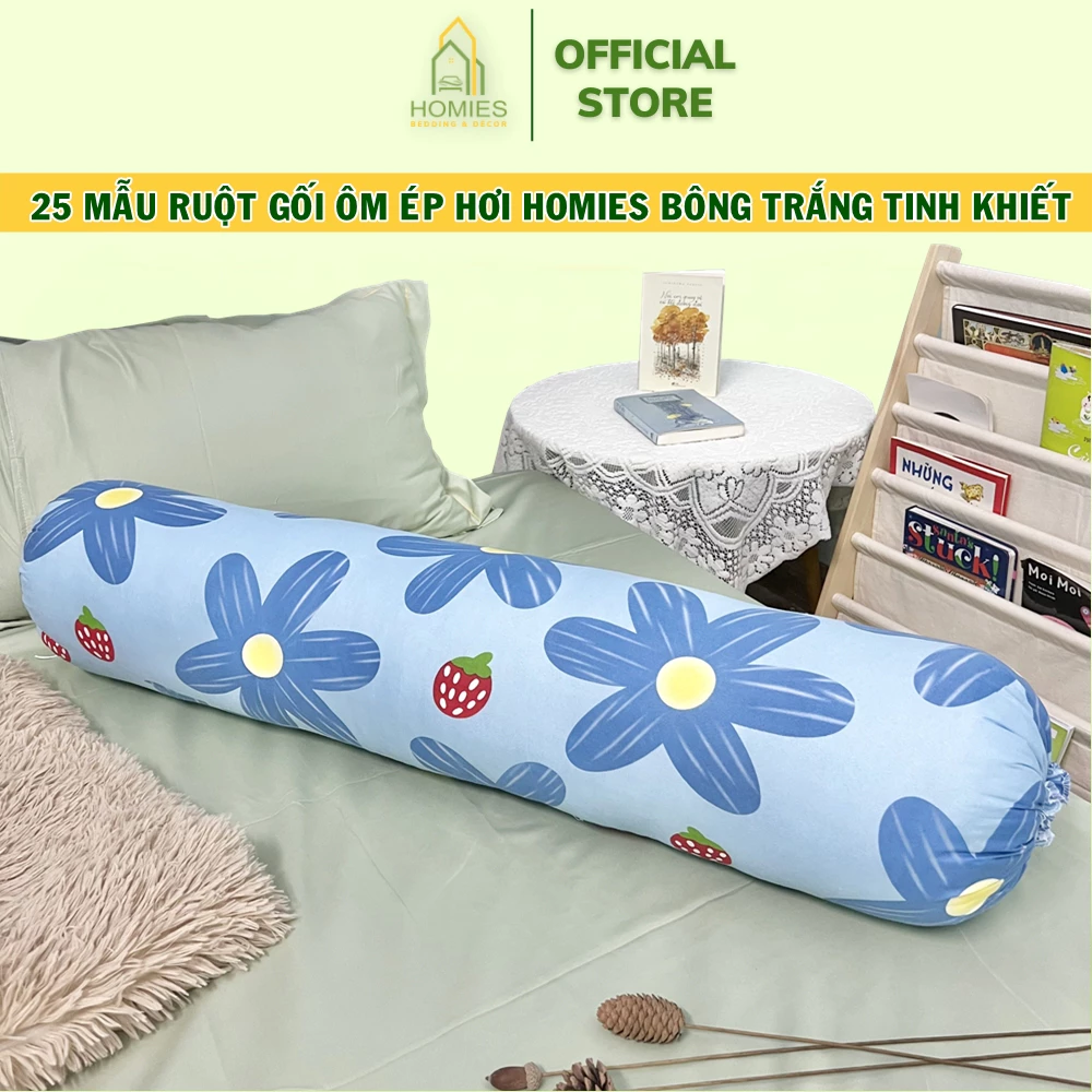 Ruột Gối Ôm HOMIES Bedding & Décor Chất Liệu Bông Gòn Kích Thước 35cm x 100cm