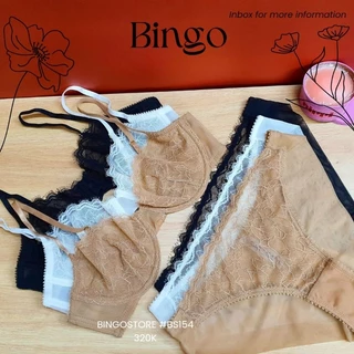 Set Bra ren Sexy có gọng không mút cao cấp BS154