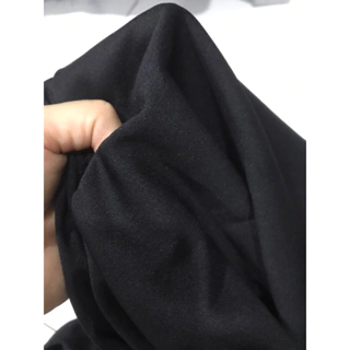 Vải thun lót màu đen loại dày co giãn 2 chiều (khổ 1m6)lót đầm váy áo ,khăn trải bàn ,màn che..