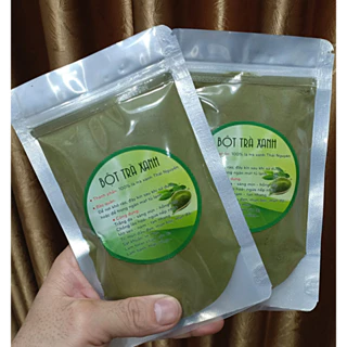 Bột trà xanh đắp mặt nguyên chất 100% Từ Thiên Nhiên 100Gram - Đảm Bảo An Toàn Chất Lượng