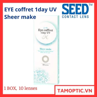 [10 lenses]Kính áp tròng có màu 1 ngày SEED 1day Eye coffret SHEER MAKE