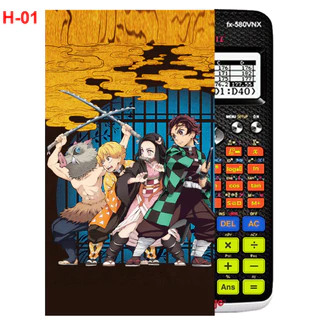 Decal - Hình dán Máy tính CASIO fx570, fx580...anime Kimetsu No Yaiba