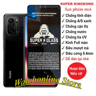 Cường lực Amilum chống tĩnh điện Full màn Xiaomi Redmi K40 /K40 pro K50 Gaming K60 pro K60e K20 K30 siêu cứng 0.4mm