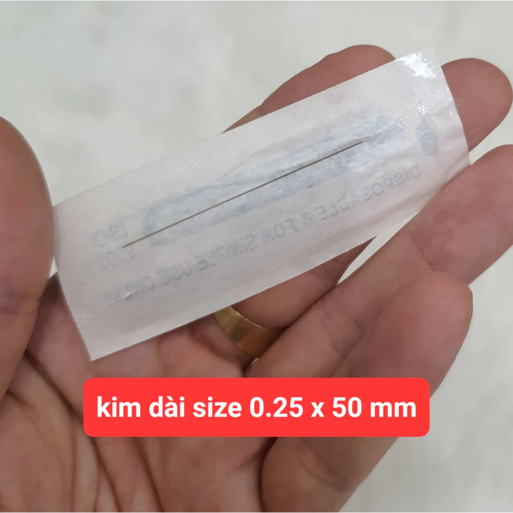 Kim 1 Dài  size 0.25 x 50 mm dùng cho máy Phổ Thông, Máy Giantsun, Máy Rồng, Máy Idm, Máy Gù