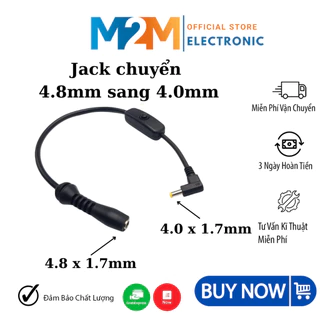 Dây Chuyển Đổi Cáp Chuyển Đổi Các Loại USB Sang Jack DC 5.5x2.1mm, Jack 4.8MM Sang 4.0MM