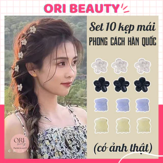 Set 10 Kẹp Tóc Mái Mini Phong Cách Hàn Quốc Xinh Xắn Hàng Loại 1 - ORI BEAUTY