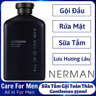 Sữa Tắm Gội Toàn Thân Nerman Gentleman 350ml Sữa Tắm Gội Hương Nước Hoa Cao Cấp Dưỡng Da Giảm Mụn