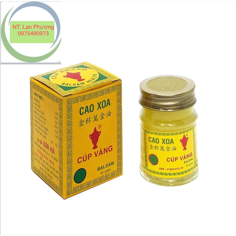 Cao Xoa Cúp Vàng, Hộp 1 hũ 40 gram.