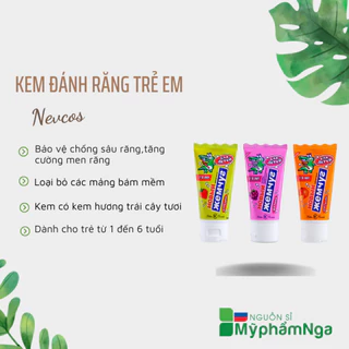 Kem đánh răng cho bé Nevcos Nga từ 1-6 tuổi - Kem đáng răng trẻ em Nga