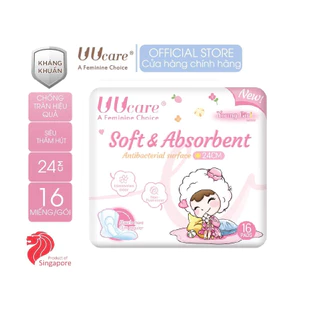 Sỉ Băng vệ sinh UUcare Singapore Young Girl - soft & absorbent ban ngày 24cm, hàng chính hãng công ty nhập khẩu