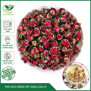 Trà Hoa Hồng Tây Tạng Sấy Khô Nguyên Nụ Đẹp Da, Thải Độc, Chống lão hóa gói 200gr Thảo Mộc Gama