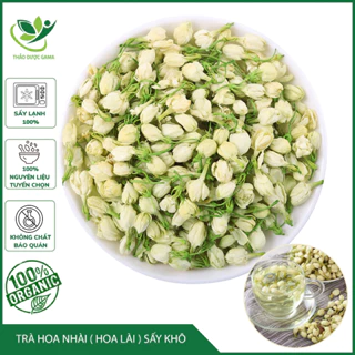 Trà Hoa Nhài (Hoa Lài) Sấy Khô Nguyên Bông Trắng Đẹp Chống oxy hóa, Gói 200gr Thảo Mộc Gama