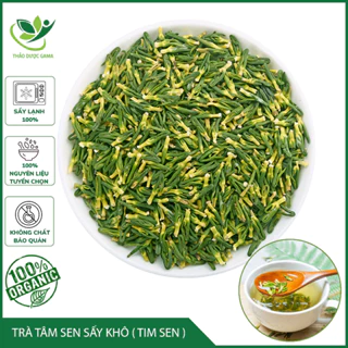 Trà Tâm Sen Sấy Khô Loại Đẹp Thượng Hạng Giúp Ngủ Ngon Thanh Nhiệt Gói 200gr Thảo Mộc Gama