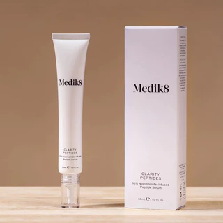 Medik8 Clarity Peptides 10% Niacinamide - Serum đa chức năng giúp đều màu da, duy trì độ ẩm chống lão hóa và ngừa mụn