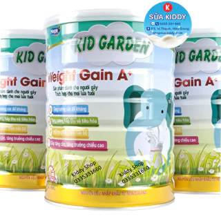 [Kèm thẻ tích điểm] Sữa tăng cân dành cho người gầy KidGarden Weight Gain A+ 900g thích hợp mọi lứa tuổi