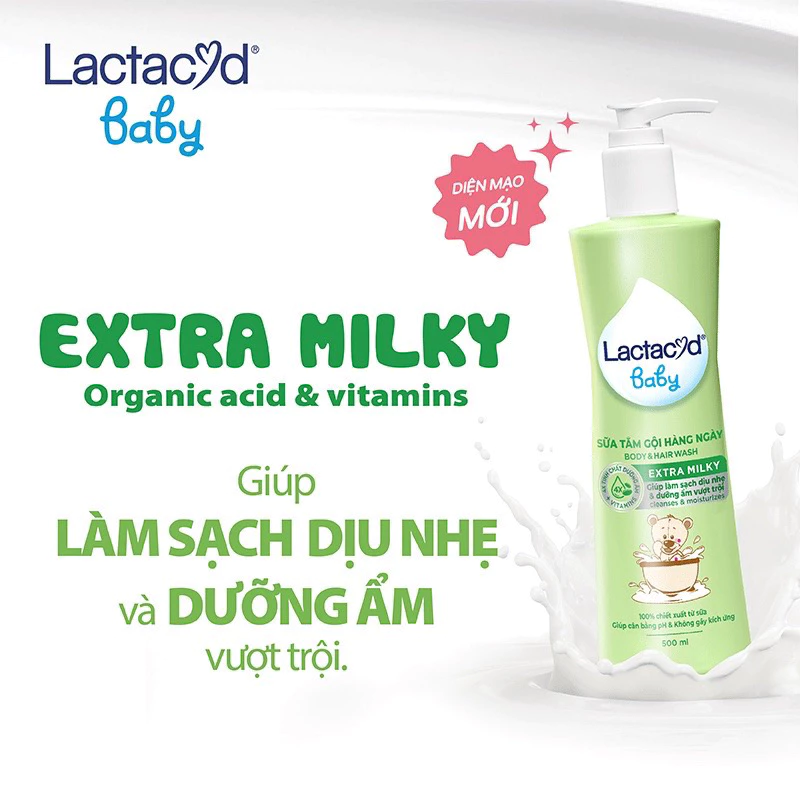 SỮA TẮM LACTACYD MILKY CHO BÉ