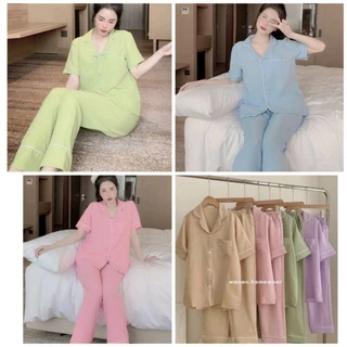 {XỐP CỘC DÀI} Sét Bộ Pyjama xốp cộc dài Siêu Kute kèm ảnh thật