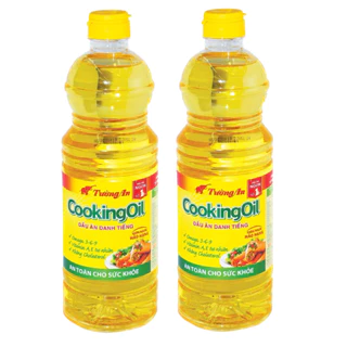 Combo 2 chai (mỗi chai 1 lít) Dầu ăn thực vật Tường An cooking oil (Date mới 24 tháng)