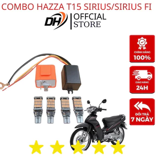 Combo Mạch Hazza/Rơle/4 Bóng Led T15 Cực Chất Lắp Đặt Sirius/Sirius Fi Cực Đẹp