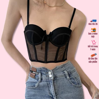 Áo Lót Bra Corset Cup Ngực Mềm Có Gọng Bralette Sexy Có Thanh Định Hình 929